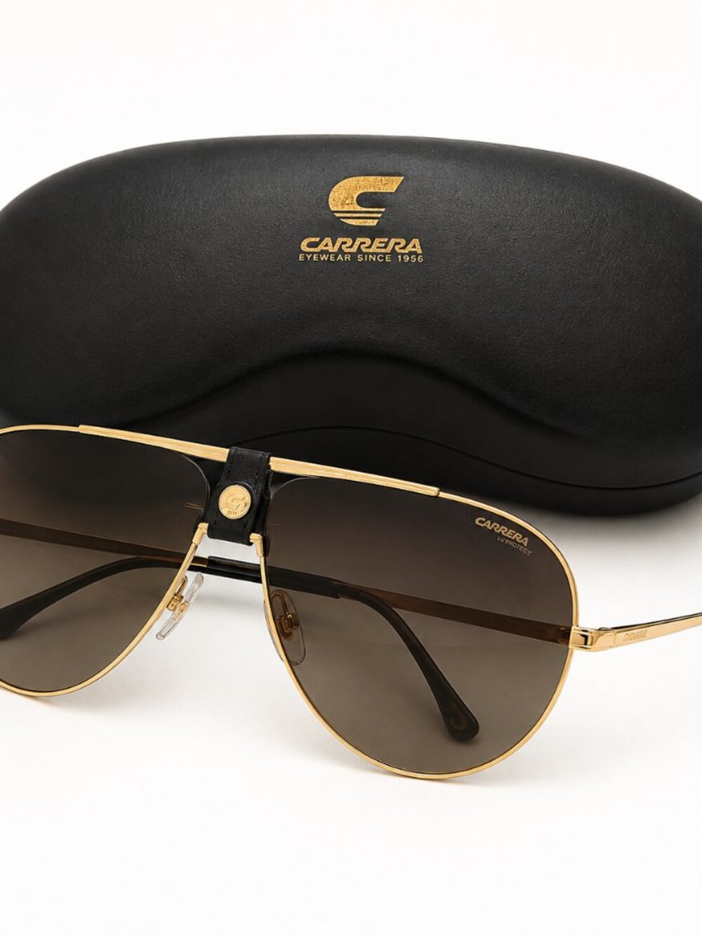 Carrera 1033/S Gold Brown Gradient Aviator Sunglasses 63mm